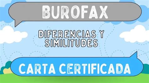 Burofax y Carta ordinaria para particulares 